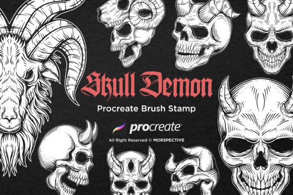 15 Gothic Skull Demon Tattoo Dark Brush: Unleash Your Creative Edge