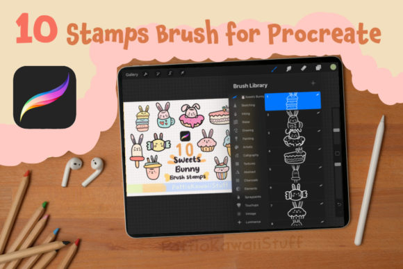 Add Sweetness to Your Art with Bunny Dessert Stamps