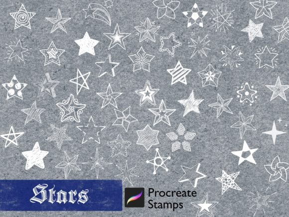 Adding Cosmic Magic to Your Procreate Projects with Stars Stamp Brushes