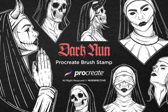Dark Nun Demon Tattoo Procreate Brushes: A Designer's Toolkit