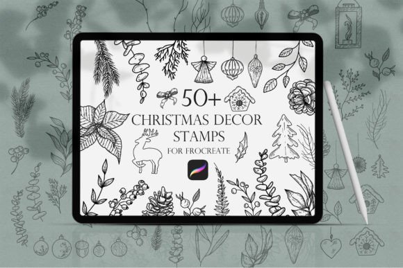 Effortless Holiday Design: Procreate Stamps Christmas Decor
