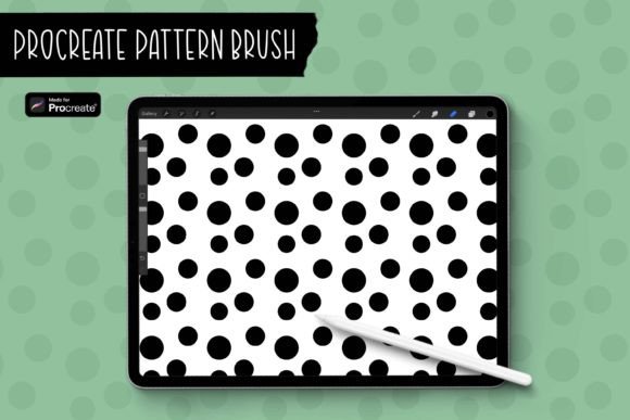 Elevate Your Art: The Polka Dot Procreate Repeat Pattern Brush
