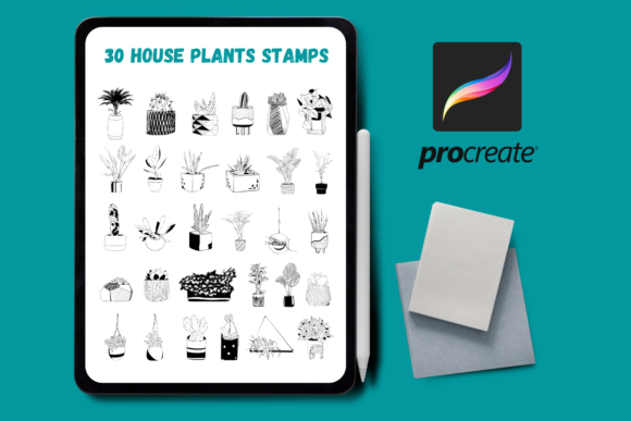 House Plants Procreate Stamps: Effortless Botanical Design