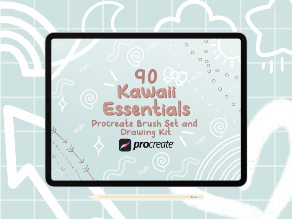 Kawaii Essentials Procreate Brush Set: Add Instant Charm to Your Art