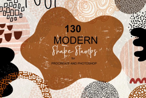 Modern Shape Stamps for Procreate & PS: A Versatile Toolkit