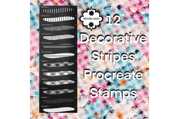 Procreate Decorative Stripes Stamps: Effortless Pattern Making