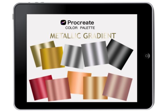 Procreate Metallic Gradient Palette: Instant Luxury for iPad Art