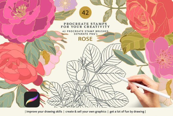 Rose Stamp Procreate Brushes: A Designer's Guide