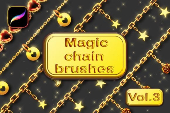 Transform Your Jewelry Illustrations with Magic Chain Brushes Vol.3