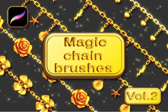 Unlock Realistic Chain Design with Magic Chain Brushes Vol. 2