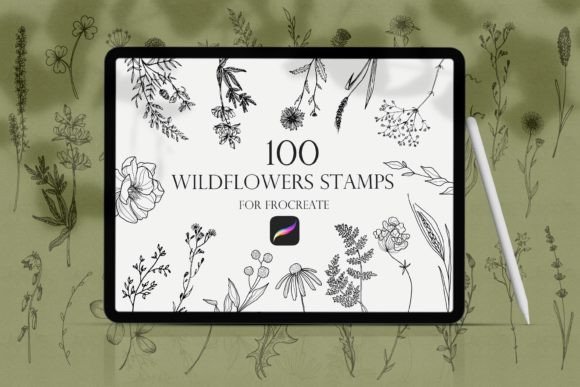 Wildflowers Procreate Stamps: A Designer's Guide to Floral Art